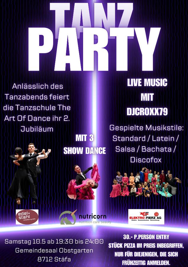 🔥🎉 THE ART OF DANCE – 2. JUBILÄUMS-PARTY 🎉
